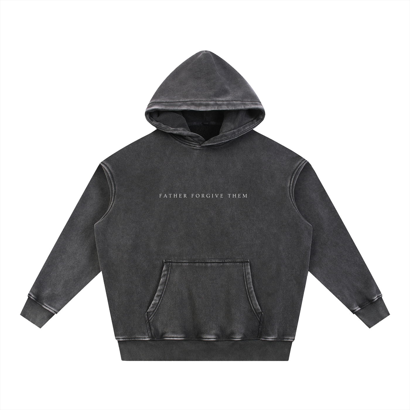 FATHER FORGIVE THEM | Washed Oversize Hoodie