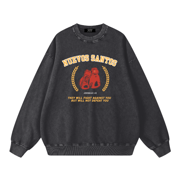 NUEVOS SANTOS | Mineral Washed Oversized Sweater