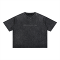FATHER FORGIVE THEM | Mineral Wash Boxy Cotton T-Shirt